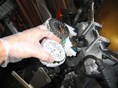 Removal of peeling tach face.